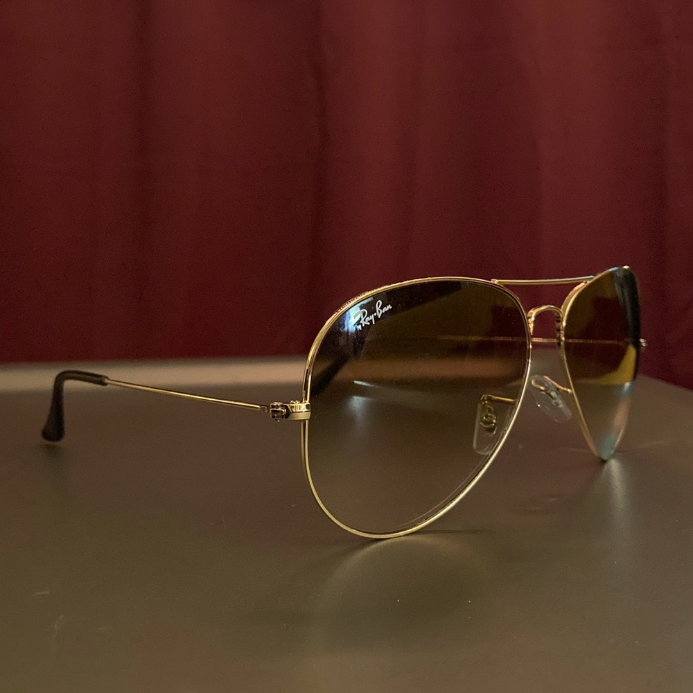 Rayban Aviators Brown Gradient